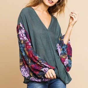 Under the Sea Hem and Thread nylon sheer top